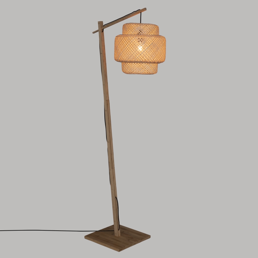 Atmosphera - Golvlampa LIBY 1xE27/40W/230V bambu