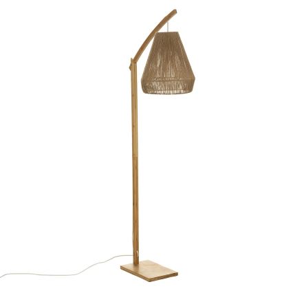 Atmosphera - Golvlampa PALM 1xE27/60W/230V bambu/hampa