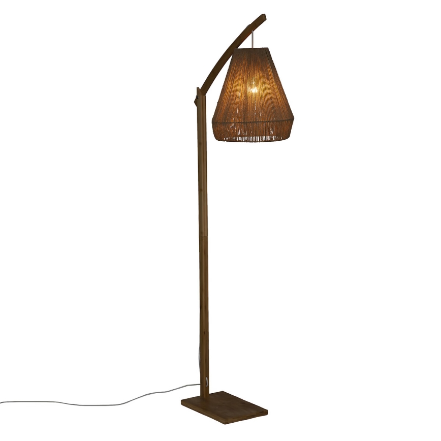 Atmosphera - Golvlampa PALM 1xE27/60W/230V bambu/hampa
