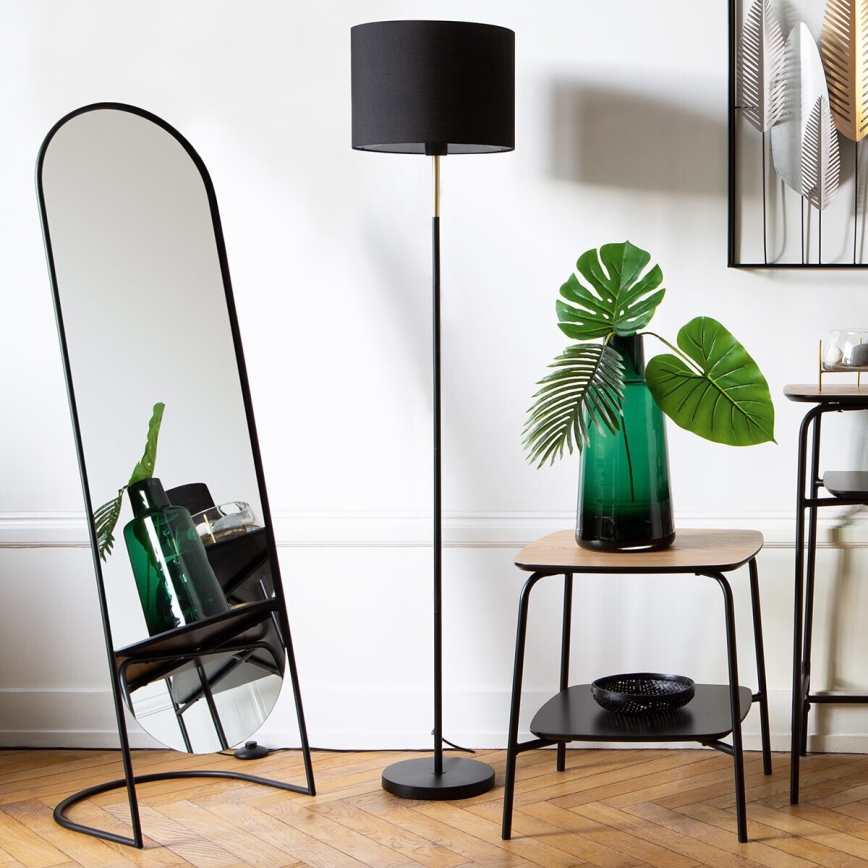 Atmosphera - Golvstående spegel JEF 136x39,5 cm svart