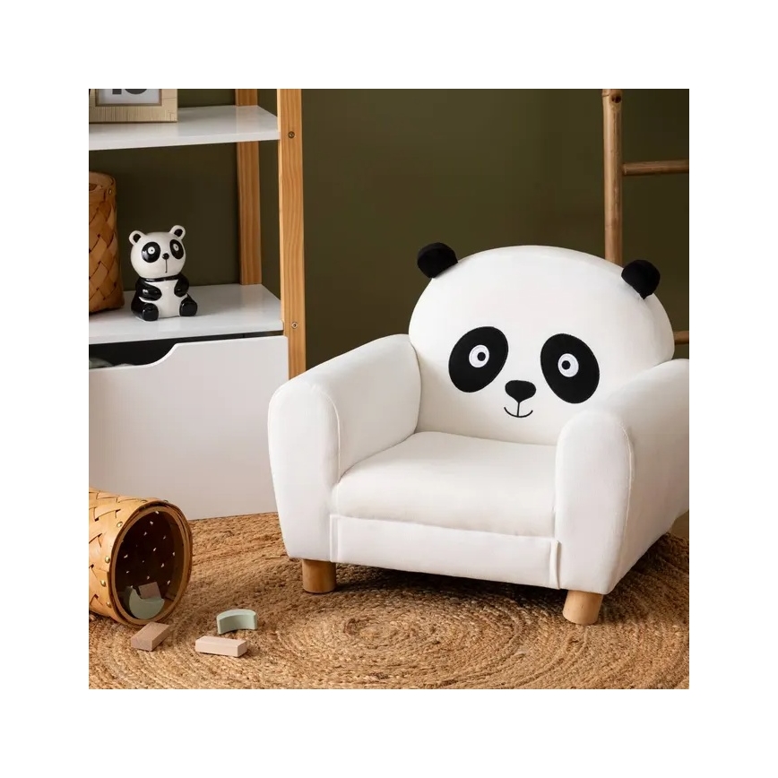 Atmosphera - LED-nattlampa för barn PANDA LED/3xLR44
