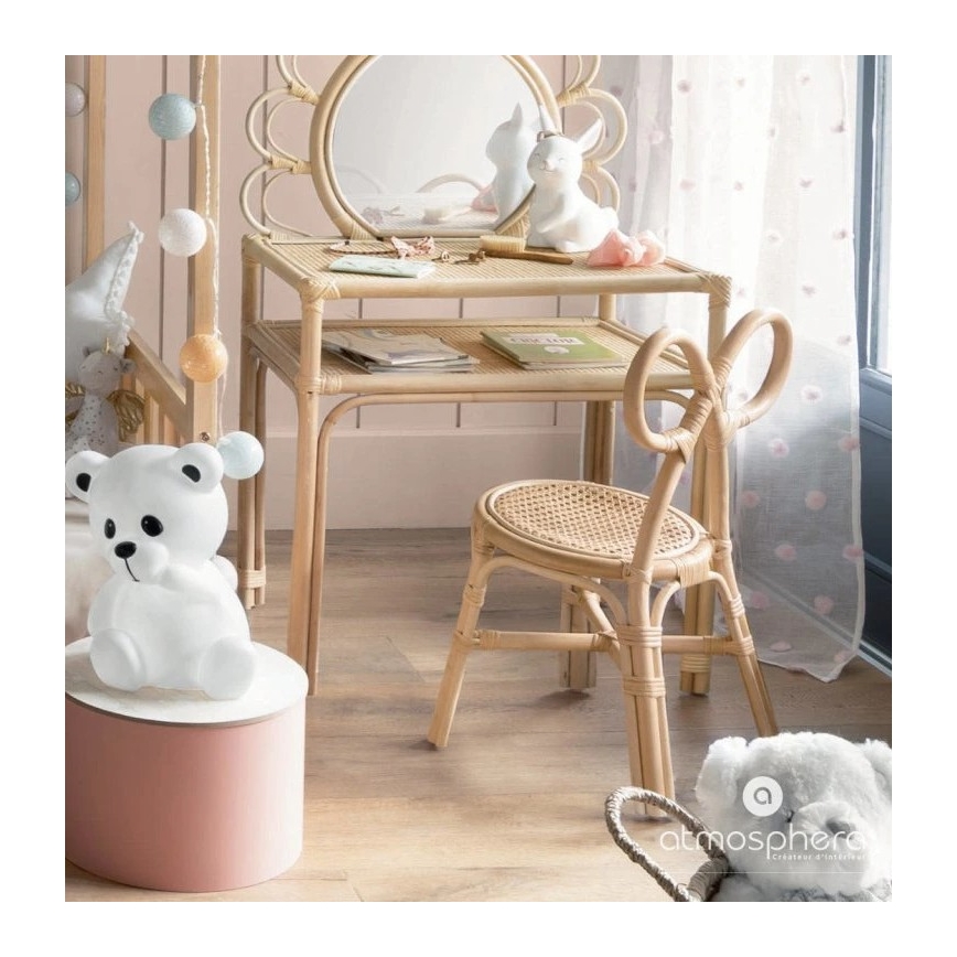 Atmosphera - LED Nattlampa för barn TEDDY LED/3xAA vit