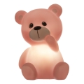 Atmosphera - LED nattlampa för barn TEDDY LED/3xLR44 rosa