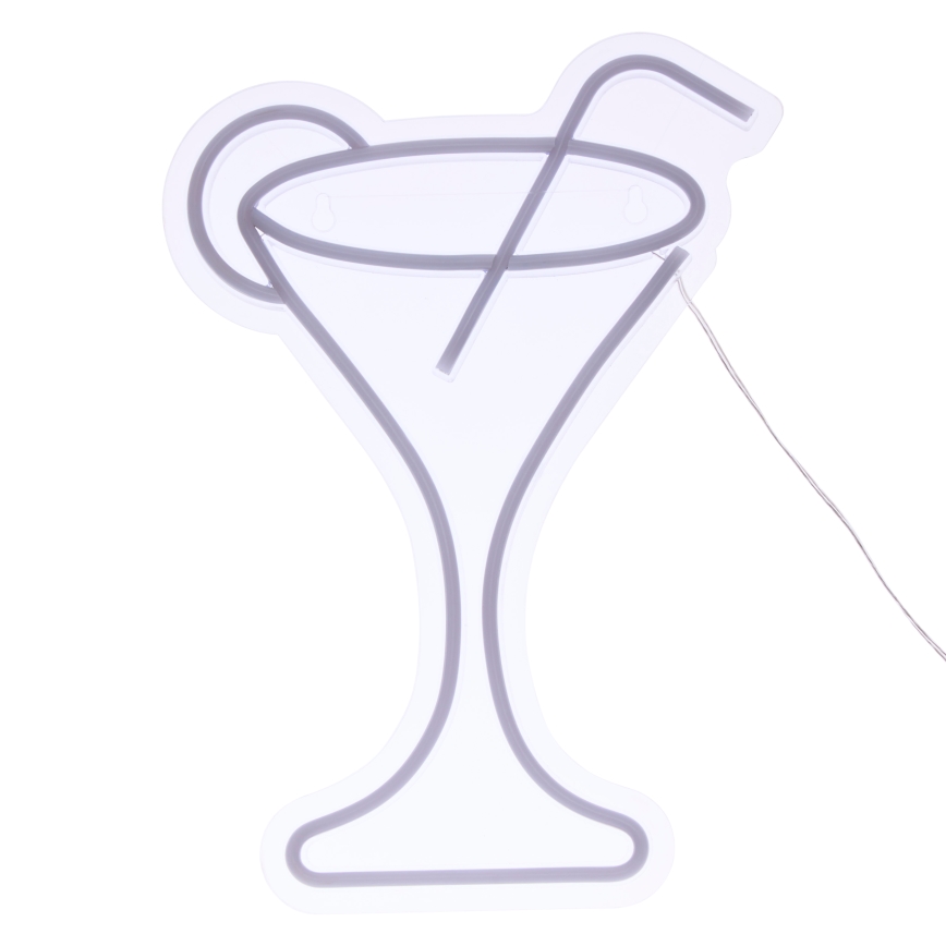 Atmosphera - LED-neon väggdekoration COCTAIL LED/5V