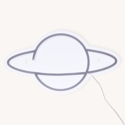 Atmosphera - LED-neon väggdekoration PLANET LED/5V