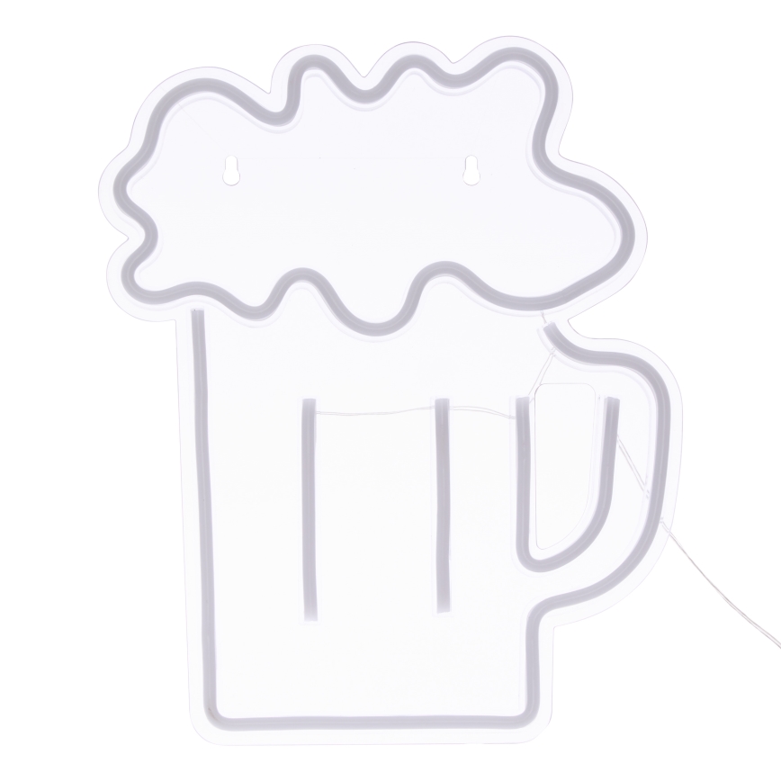 Atmosphera - LED-neonskylt väggdekoration BEER LED/5V