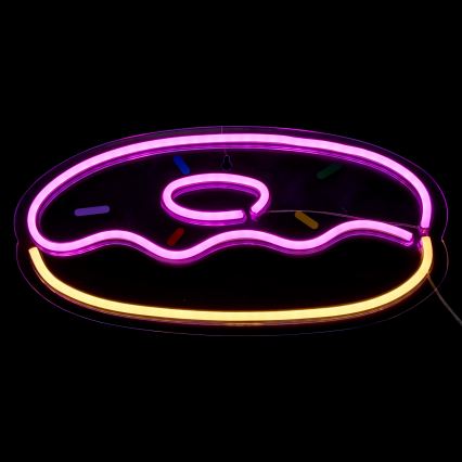 Atmosphera - LED-neonväggdekoration DONUT LED/5V