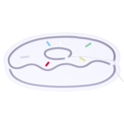 Atmosphera - LED-neonväggdekoration DONUT LED/5V