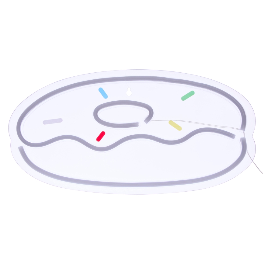 Atmosphera - LED-neonväggdekoration DONUT LED/5V