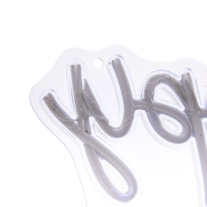 Atmosphera - LED-neonväggdekoration HAPPY BIRTHDAY LED/5V