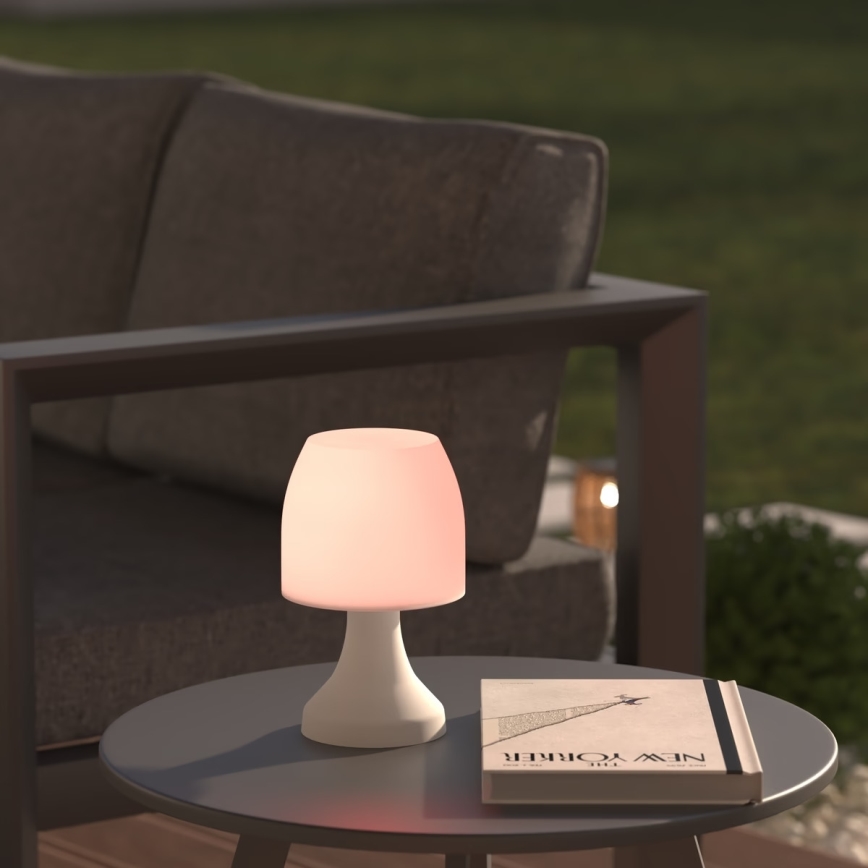 Atmosphera - LED RGB Utomhusbordslampa DOKK LED/3xAAA 19,5 cm IP44