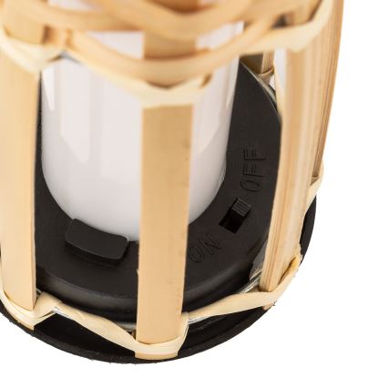 Atmosphera - LED Solarlampa MACEO LED/1,2V 300 mAh IP44 bambu