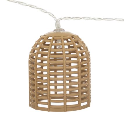 Atmosphera - LED solcellsljusslinga AIA 10xLED 3,35m IP44 varmvit 1500 mAh