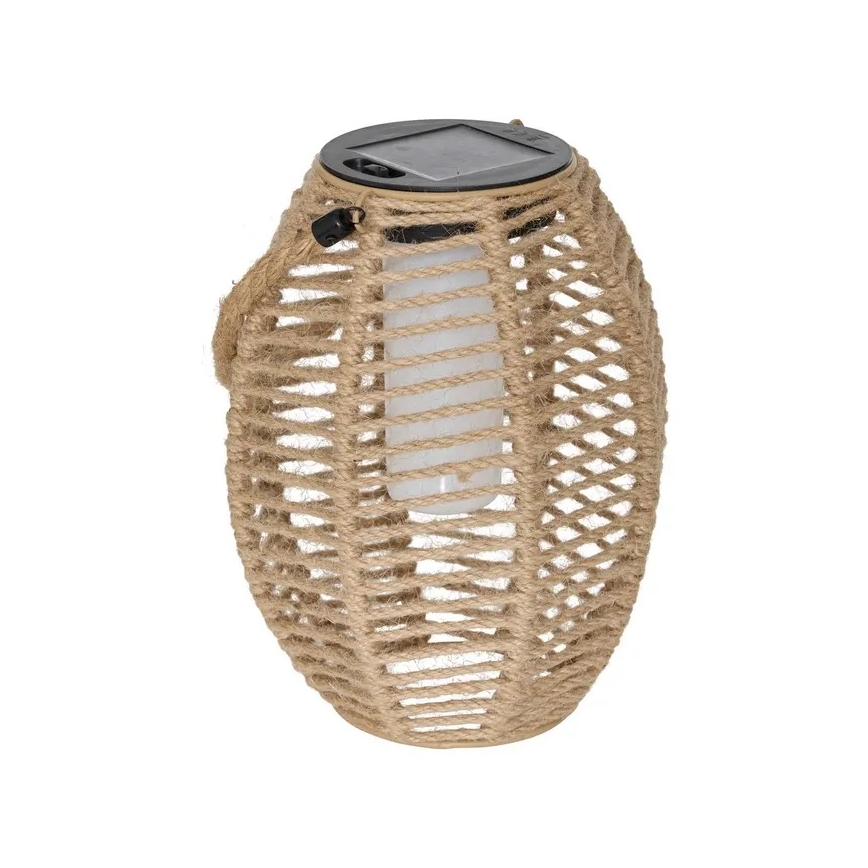 Atmosphera - LED-sollykta GINA LED/1,2V 800 mAh IP44 jute