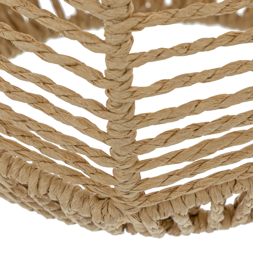 Atmosphera - Ljuskrona med textilsladd CAREN 1xE27/40W/230V jute