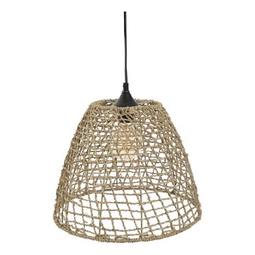 Atmosphera - Ljuskrona med textilsladd JADA 1xE27/40W/230V rotting