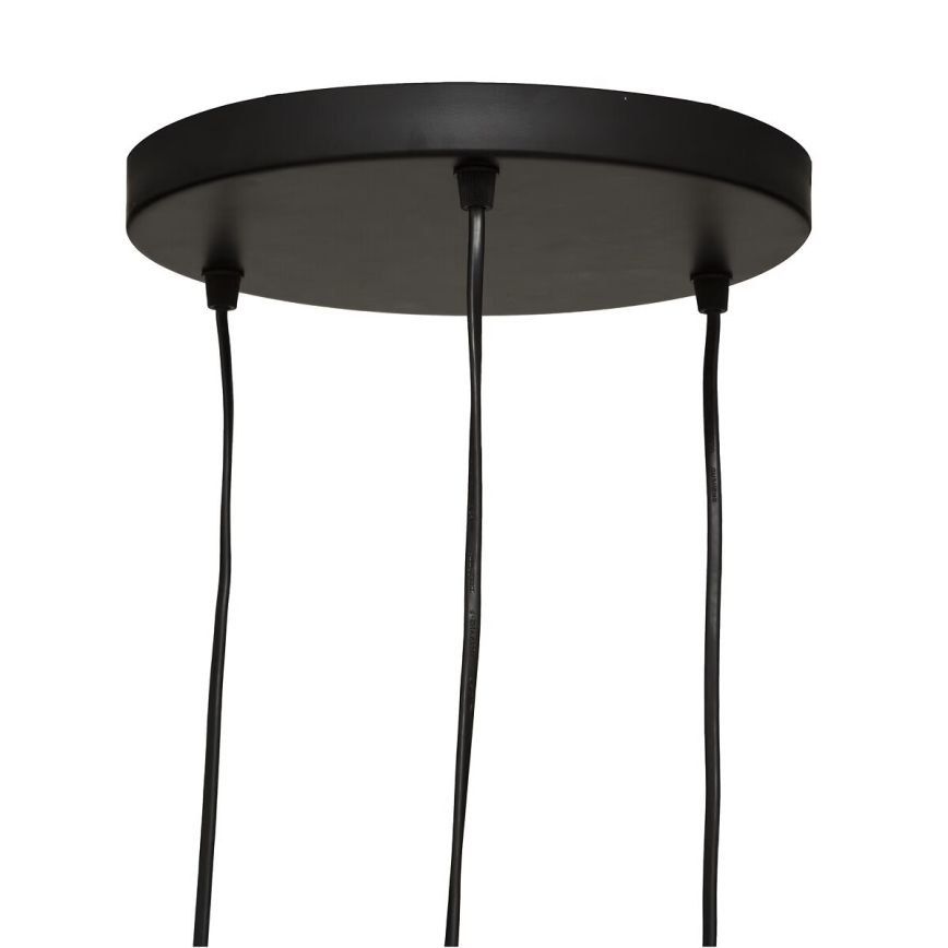 Atmosphera - Ljuskrona med textilsladd JILY 3xE27/40W/230V jute