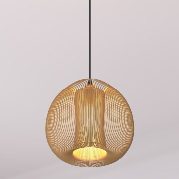 Atmosphera - Ljuskrona med textilsladd NODA 1xE27/40W/230V koppar