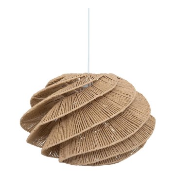 Atmosphera - Ljuskrona med textilsladd OZAN 1xE27/40W/230V jute