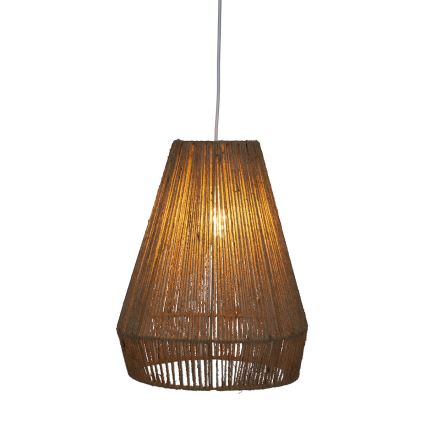 Atmosphera - Ljuskrona med textilsladd PALM 1xE27/40W/230V jute