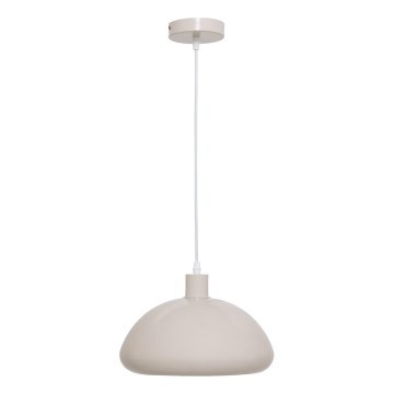 Atmosphera - Ljuskrona med textilsladd SAVIO 1xE27/40W/230V beige