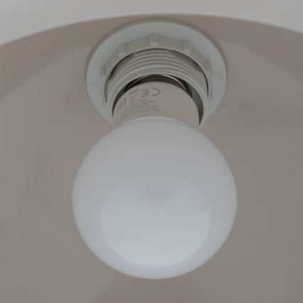 Atmosphera - Ljuskrona med textilsladd SAVIO 1xE27/40W/230V beige