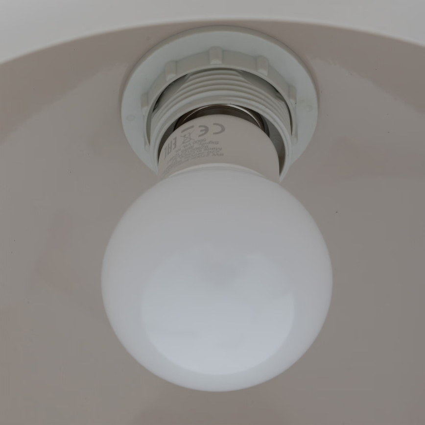 Atmosphera - Ljuskrona med textilsladd SAVIO 1xE27/40W/230V beige