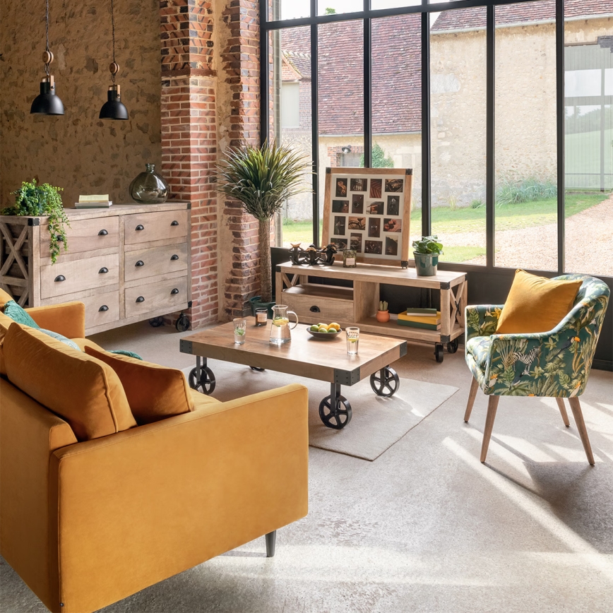 Atmosphera - Ljuskrona med textilsladd SILAS 1xE27/40W/230V tall