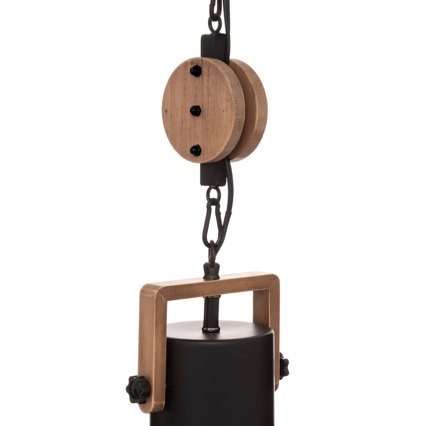 Atmosphera - Ljuskrona med textilsladd SILAS 1xE27/40W/230V tall