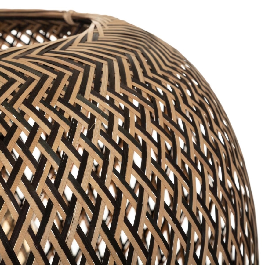 Atmosphera - Ljuskrona med textilsladd SINAI 1xE27/40W/230V bambu