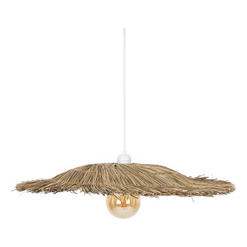 Atmosphera - Ljuskrona med textilsladd YONI 1xE27/40W/230V sláma