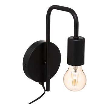 Atmosphera - Vägglampa KELI 1xE27/40W/230V svart