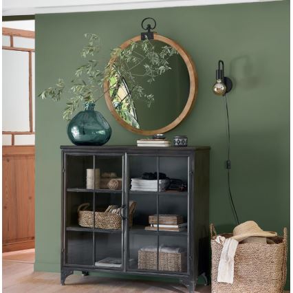 Atmosphera - Vägglampa KELI 1xE27/40W/230V svart