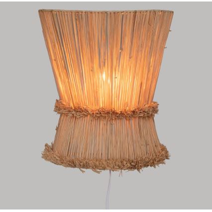 Atmosphera - Vägglampa LOA 1xE27/40W/230V raffiabaster