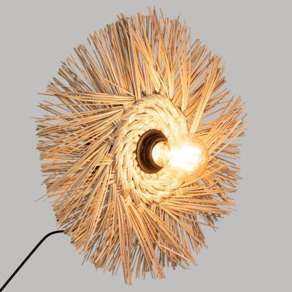 Atmosphera - Vägglampa TEA 1xE27/60W/230V strå