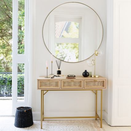 Atmosphera - Väggspegel ALICE diameter 110 cm guld