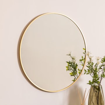 Atmosphera - Väggspegel ALICE diameter 70 cm guld