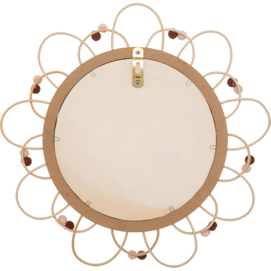 Atmosphera - Väggspegel för barn CAMPAIN Ø 38 cm, rattan