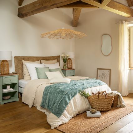 Atmosphera - Väggspegel LIVIA 75x45 cm paulownia