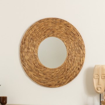 Atmosphera - Väggspegel LORENA diameter 75 cm vattenhyacint