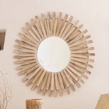 Atmosphera - Väggspegel MANON diameter 88 cm gran