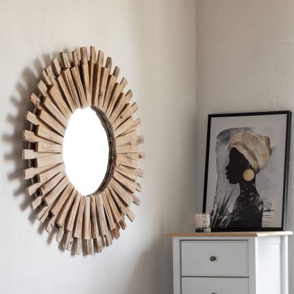 Atmosphera - Väggspegel MANON diameter 88 cm gran