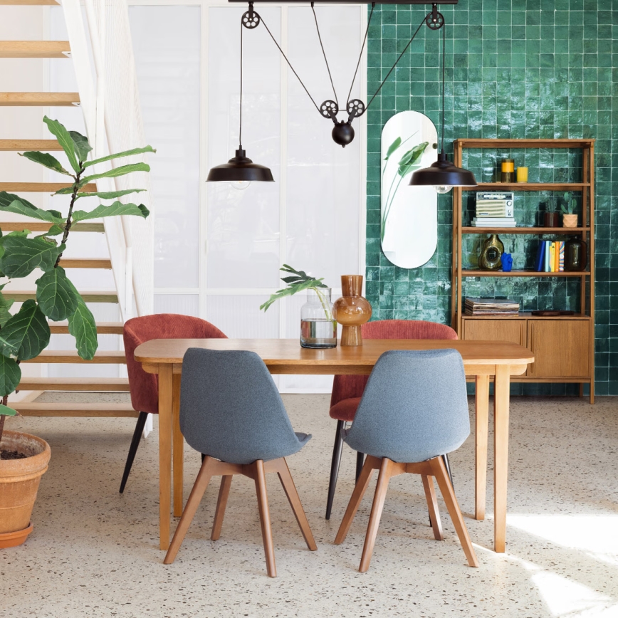 Atmosphera - Väggspegel SELENA 112x40 cm svart