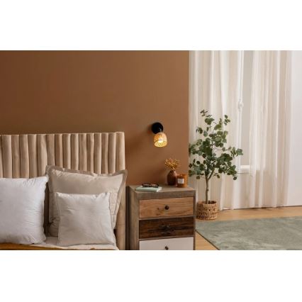 Atmosphera - Väggspot LIO 1xE14/25W/230V i bambu