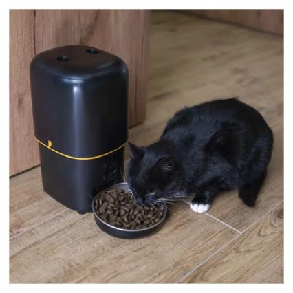 Automatisk foderautomat 4 l/5V/3xD svart Wi-Fi