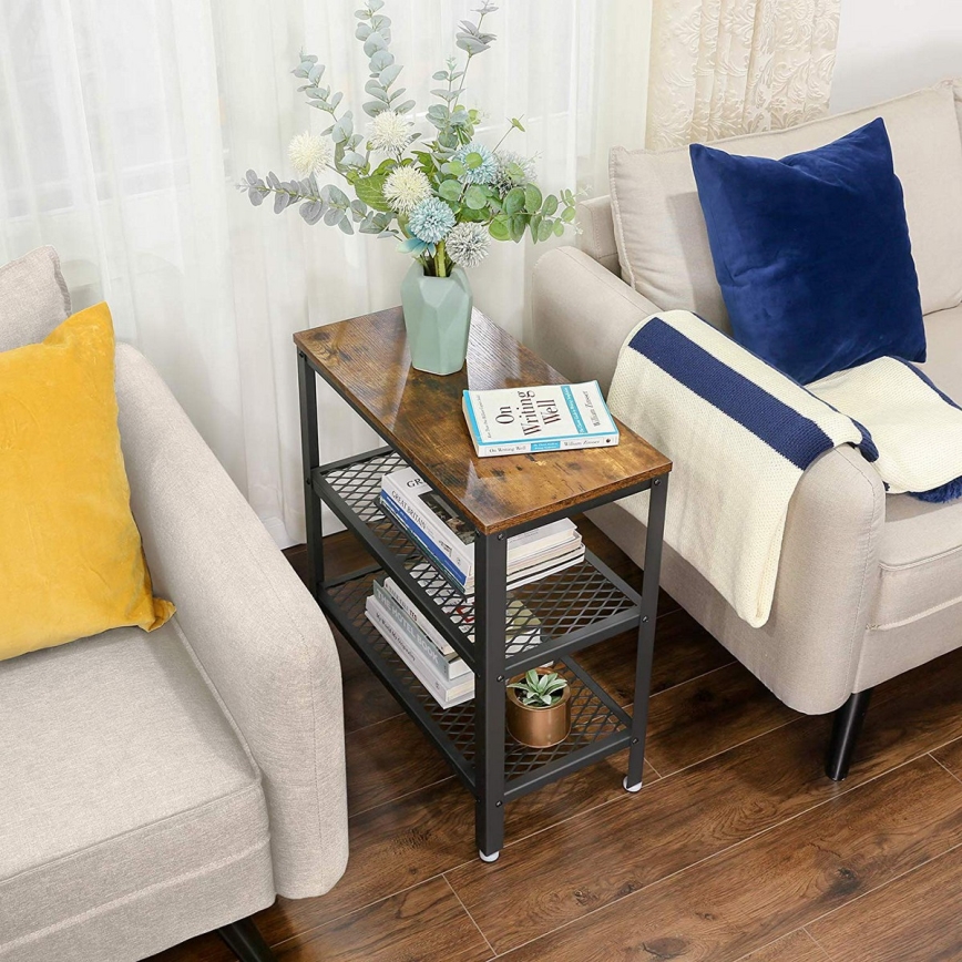 Avlastningsbord ELDUR brun/svart