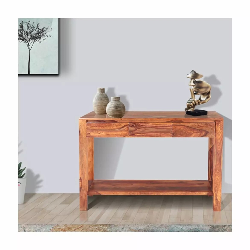 Avlastningsbord GANI 76x130 cm massivt trä/rosenträ