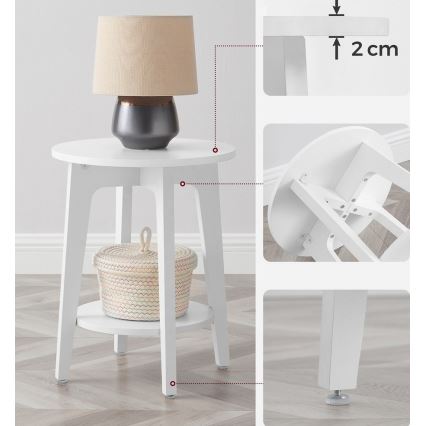 Avlastningsbord KAEL, vitt