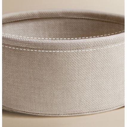 Avlastningsbord med inbyggda eluttag och USB-portar NOIRA beige/vit