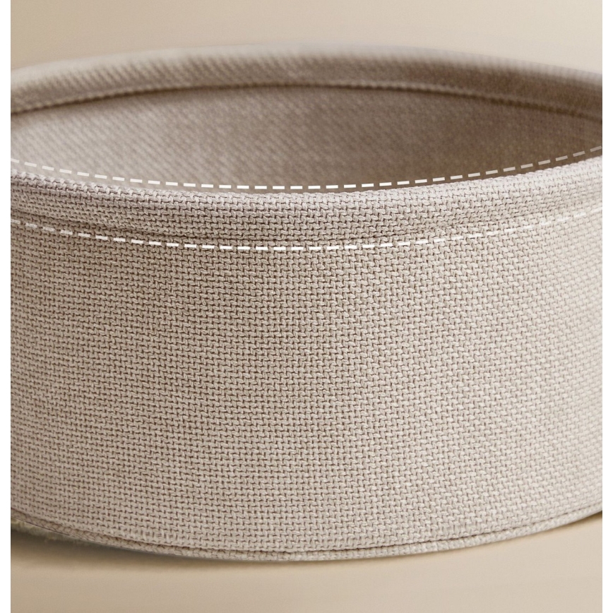 Avlastningsbord med inbyggda eluttag och USB-portar NOIRA beige/vit